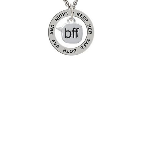 Text Chat - bff - Best Friends Forever - Keep Her Safe Both Day And Night Affirmation Ring