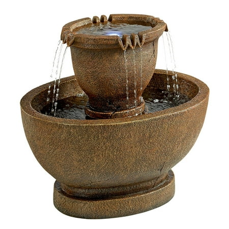 Richardson Oval Urns Cascading Garden Fountain: Large