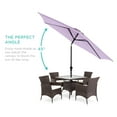 thumbnail image 3 of Best Choice Products 10ft Outdoor Steel Market Patio Umbrella w/ Crank, Tilt Push Button, 6 Ribs - Lavender, 3 of 8