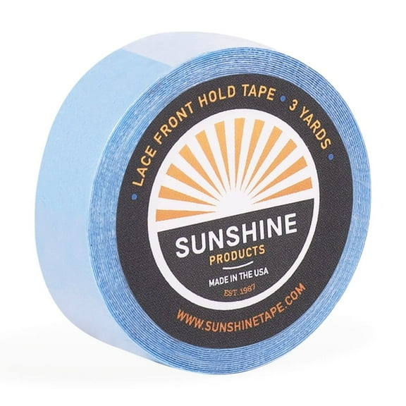 Sunshine Wig Tape | Lace Front Support Adhesive Tape Roll | Double Sided, Medical Grade, Skin Safe (.5" x 3yds)
