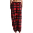 thumbnail image 3 of Nomad Women's Fleece Pajama Pants - Ladies Lounge & Sleepwear Bottoms - Red Plaid, 2X, 3 of 3