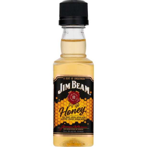 Jim Beam Honey Bourbon Whiskey, 50 mL