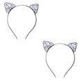 thumbnail image 2 of Diadema de aro Jumpingount con orejas de gato de cristal para mujer y niña aleación negro 2Conjunto, 2 of 6