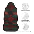 thumbnail image 6 of Easy to Install Car Universal Seat Cover, Retro Geometric Art Four Seasons Universal Front Seat Cover, 2-Piece, 6 of 8