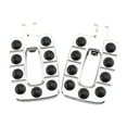 thumbnail image 2 of jinwen Motorcycle Foot Pegs Spare Parts Foot Pedals Rests for Scrambler Argent, 2 of 9