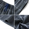 thumbnail image 6 of Onimisc Men's 100% Cotton Pajama Pants Lightweight Pjs Bottoms Sleepwear Bottom Pants with Pocket Drawstring,1 Pack, 6 of 7