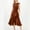 *Coffee, variant on ClodeEU Women's Sleeveless Asymmetrical Ruffle Hem Midi Dress, Ruched Waist Bodycon Party Dress Coffee,Women's Plus L