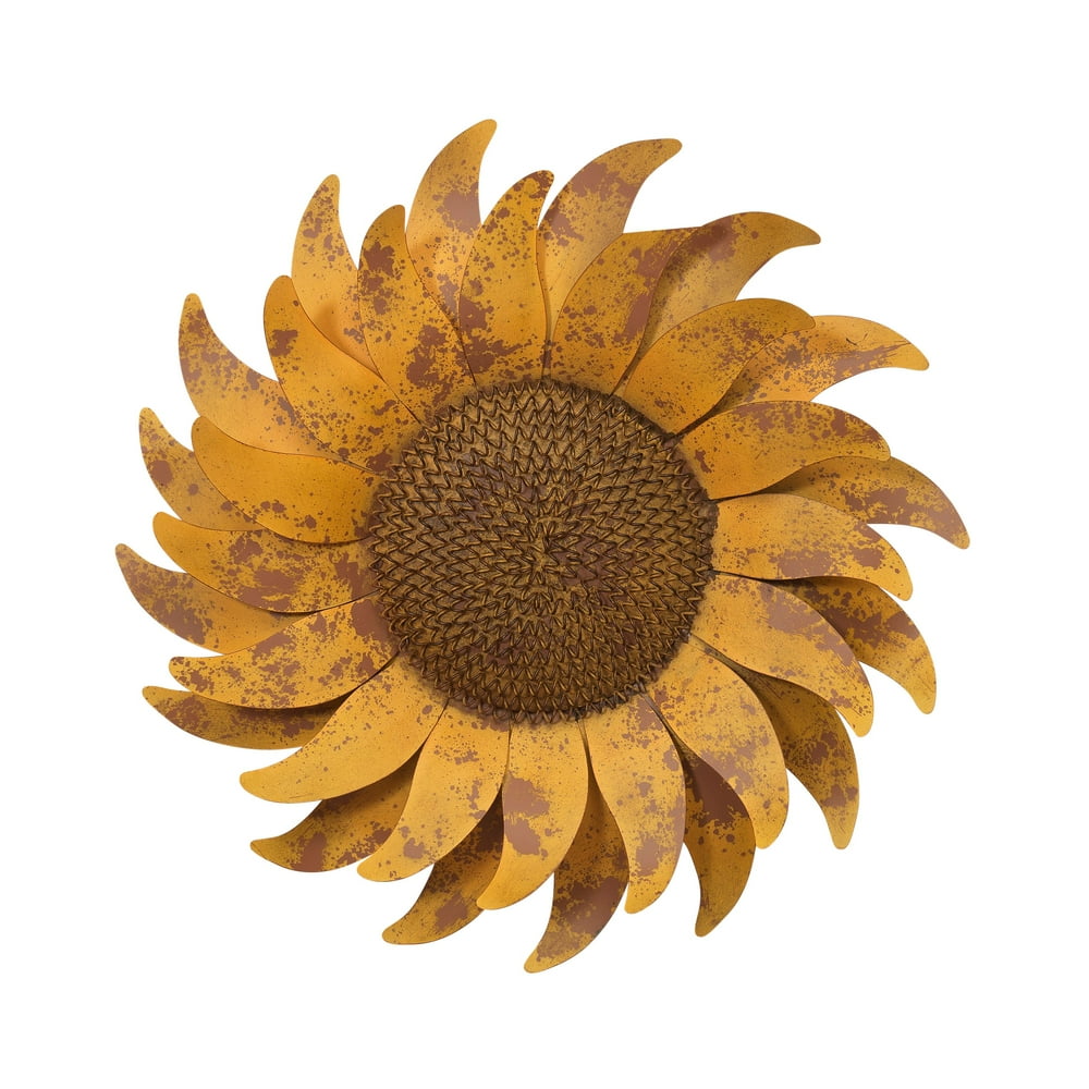 Gerson 22Inch Diameter Metal Sunflower Wall Décor