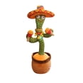 thumbnail image 1 of Dancing Cactus Toy 60pcs Canciones Cantando Talking Record Luz LED Juguetes de peluche Ehuebsd libre de BPA, 1 of 8