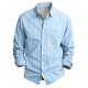 thumbnail image 4 of Ceisia Men Fashion Casual Printed Long Sleeve Turndown Collar Button Front Gift Daily Work Party Versatile Shirt Top, 4 of 5
