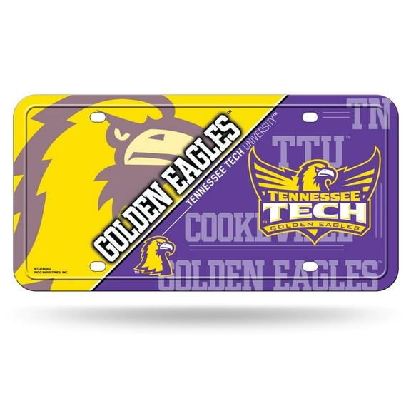 Tennessee Tech Golden Eagles 12x6 Metal License Plate Auto Tag