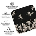 thumbnail image 3 of Picia Japanese White Crane Printed Leather Coasters for Drinks, 4" Drink Coasters Set of 4 for Tabletop Protection, Handmade Luxurious Home Décor and Housewarming Gift -Square, 3 of 6