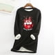thumbnail image 1 of Pntutb Mujeres Sudadera de lana gruesa Manga larga Estampado Terciopelo Cálido Cuello redondo Ropa interior tops Pntutb Pntutb-2819, 1 of 5