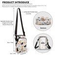 thumbnail image 6 of HELLHERO Cat Paw Print Pattern Women Shoulder Bag for Adult Polyester Crossbody Sling Bags with Adjustable Shoulder Strap, 6 of 7