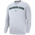 thumbnail image 2 of Men's Nike White Michigan State Spartans Club Fleece Sweatshirt, 2 of 3