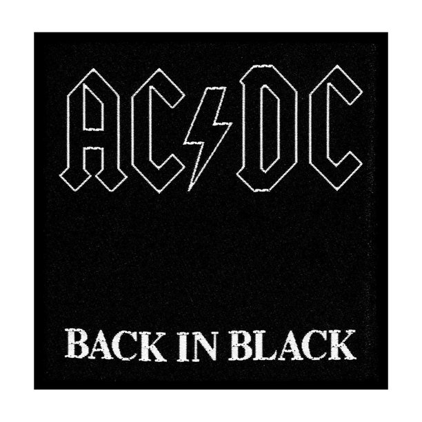 AC/DC - Parche Back In Black (Negro) | Bodega Aurrera en línea