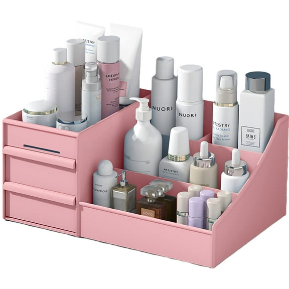 Makeup Drawer Case Pallet Box Organizer Holder and Storage for Vanity,Small Make Up Skincare Cosmetics Bathroom Perfume Lotion Palette Counter Organizers Organizator Dresser Drawers Stands Countertop