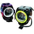 thumbnail image 1 of U 7 LED Motorcycle Angel Eyes Headlight DRL Spotlights Auxiliary Bright Lamp Accessories Car Work Fog Light 12V, 1 of 5