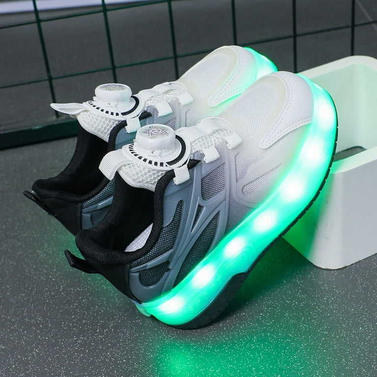 Crocs Kids Ehauuo Roller Skates With USB Charging, Light Up Kids