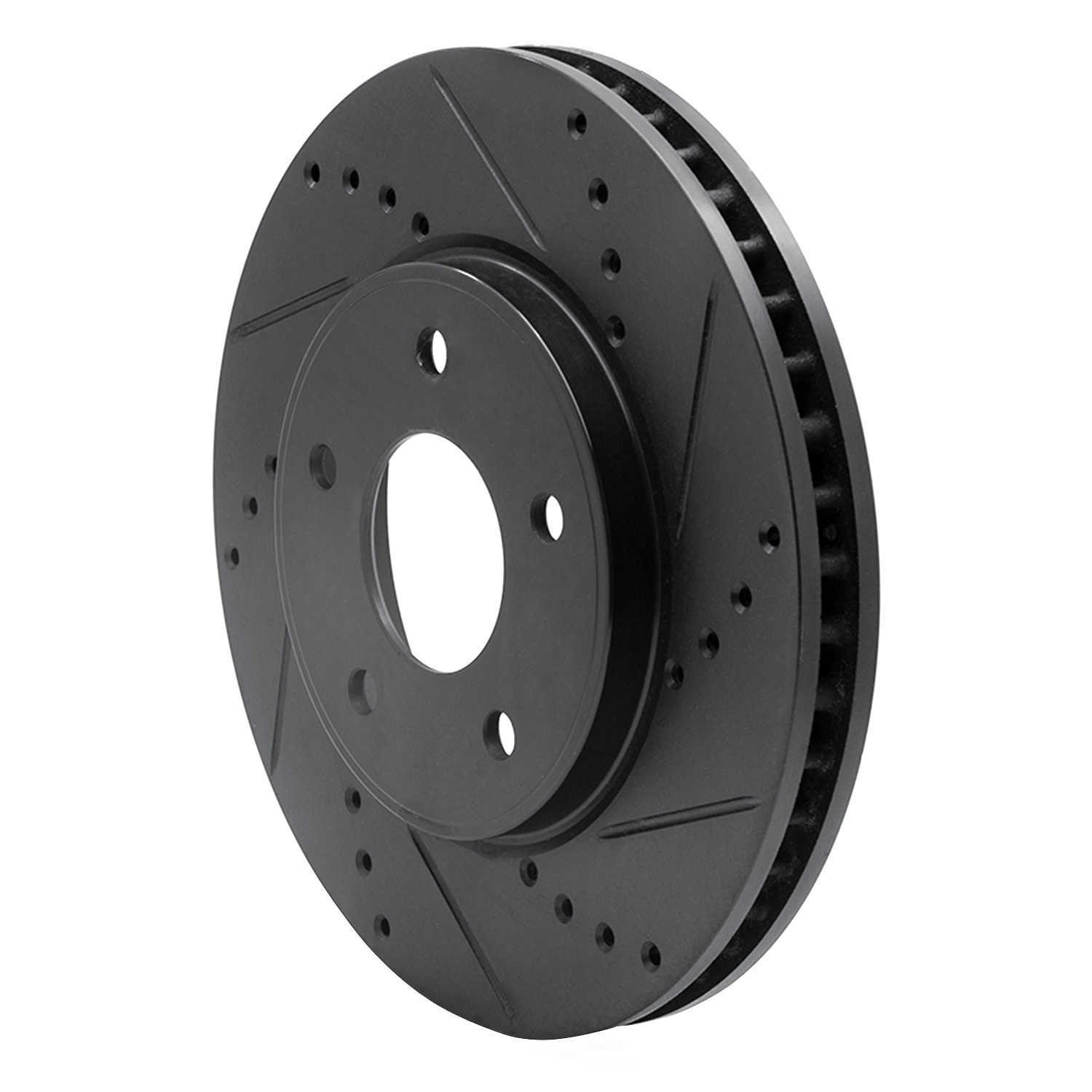 Dynamic Friction Company 633-67103R DFC Brake Rotor - Drilled And Slotted - Black