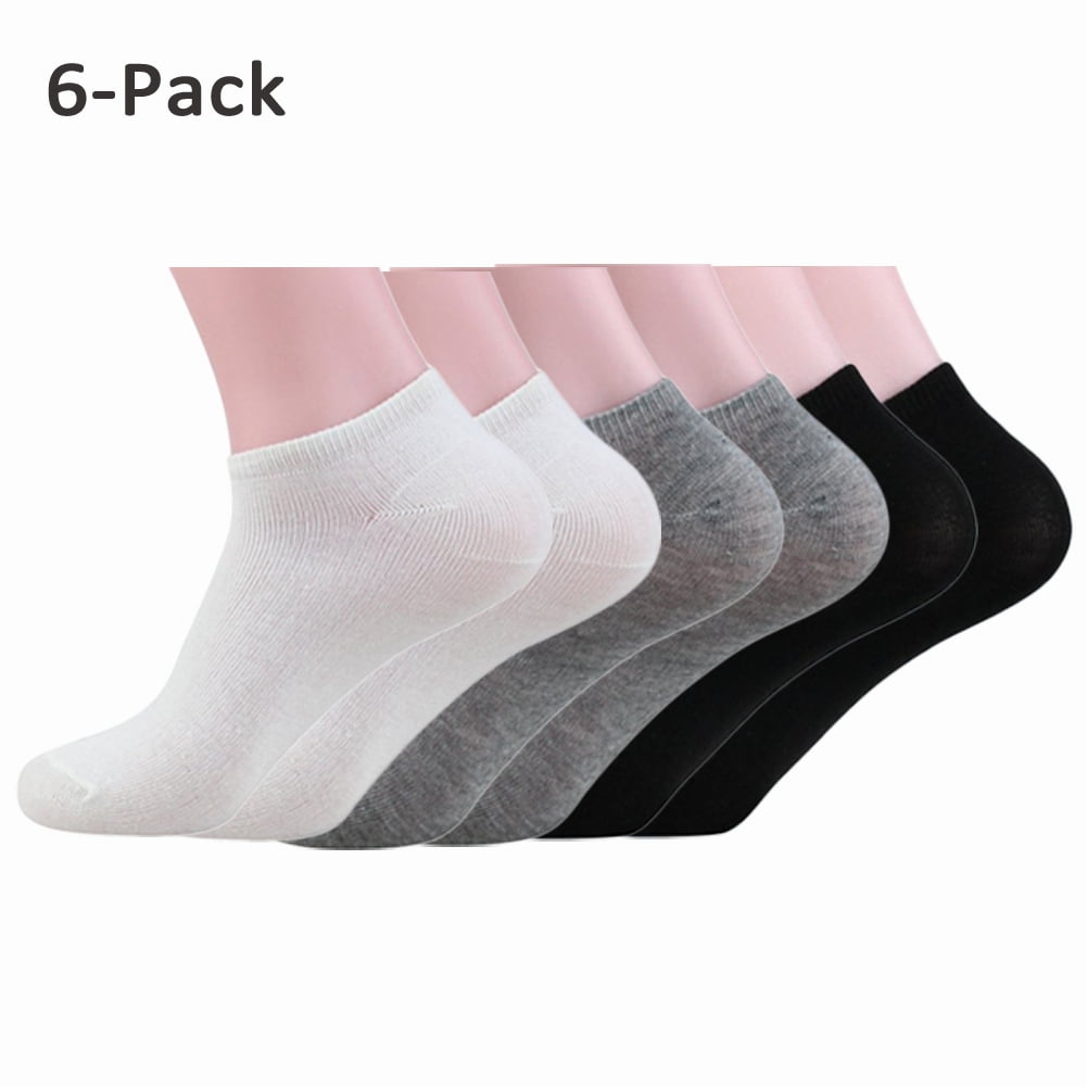 12 Packs Ankle Cool Socks Sport Mens Womens Size 10-13 Low Cut Lot NWT#70033Gray 