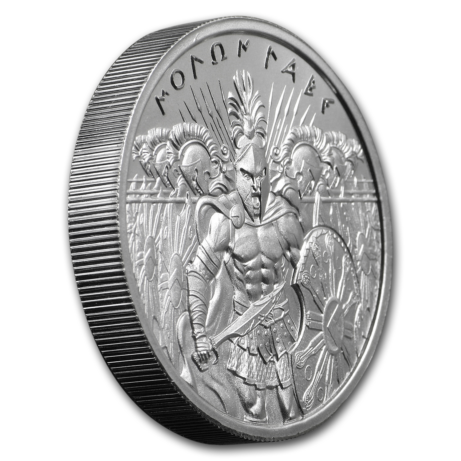 2 oz .999 Fine Silver High Relief Round Molon Labe Type 6 Type VI IN STOCK!!