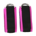 thumbnail image 2 of Ankle Straps, Metal Welding Industrial Strength Shackle Ankle Workout Straps Strong Load-bearing Capacity  For Sports Resistance Exercise Storage Bag Packing Rose Red, 2 of 8