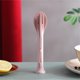 thumbnail image 1 of Kitchen aid Three-in-one Portable Knife And Fork Spoon Family Plastic Spoon And Fork Western Food Tableware Set Kids, 1 of 5