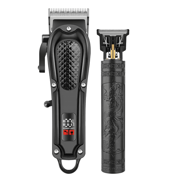 Máquina Para Cortar Cabello Cortadora Profesional Kit Malubero, Negro