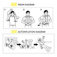 thumbnail image 1 of Inflatable Adult Water Sports Swimming Fishing Survival Jacket, 1 of 5