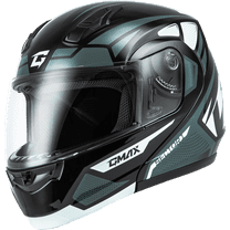 MD-04 SECTOR HELMET BLACK/SILVER 3X