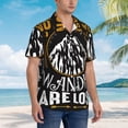 thumbnail image 3 of Fuzoiu Not All Those Who Wander Are Lost 1 Print Hawaiian Shirt for Men, Summer Beach Casual Short Sleeve Button Down Shirts, Men’s Beach Summer Shirts with Pocket,Small, 3 of 7