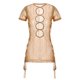 thumbnail image 5 of VISgogo Vestido de verano transparente para mujer, color sólido, manga corta, ahuecado, vestido de playa VISgogo moda, 5 of 9