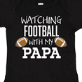 thumbnail image 4 of Inktastic Watching Football with my Papa Boys or Girls Baby Bodysuit, 4 of 5