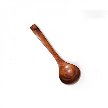 

Pretty Comy Large Wooden Spoons Long Handled Big Soup Spoon Ladle Wood Dinning Spoon Tablespoon Dinnerware Woode Kitchen Utensils Accessorie Brown