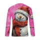 thumbnail image 5 of Blusas y camisas de manga larga y cuello redondo para hombre, informales, a la moda, con estampado navideño, cuello redondo, blusas de licra de manga larga para hombre., 5 of 5