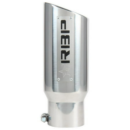 Back Ss Dual Exhaust - RBP RX-1 Polished Dual-Badged Exhaust Tip Inlet 3.5in. / Outlet 4.5in. / Length 12in. - SS