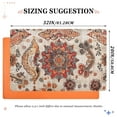 thumbnail image 3 of ALAZA Ethnic Bohemian Mandala Paisley Rustic Door Mat Outdoor Indoor Entrance Low Profile Floor Rugs 32"x20", 3 of 8