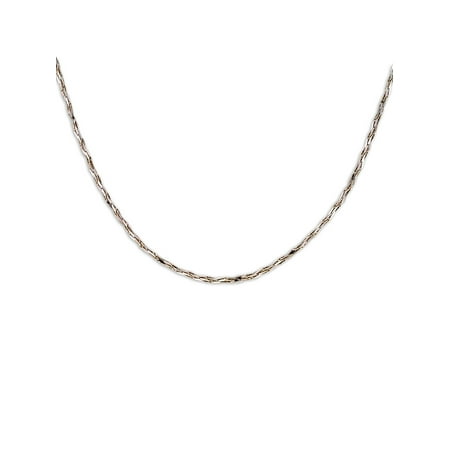 Sterling Silver Tornado Chain Necklace 20 Inches