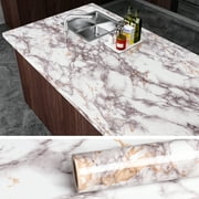 VEELIKE Grey Marble Contact Paper Counter Top Covers Peel and Stick Granite Wallpaper Kitchen Wall Covering Self Adhesive Removable Wallpaper 15.8"x118"