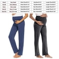 thumbnail image 3 of asdoklhq Maternity Clothes for Women,Versatile Soft And Comfortable Yoga Maternity Pajamas Pure Color Pregnant Pants, 3 of 5