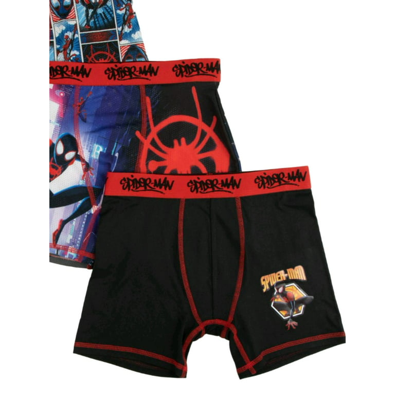 Marvel Spider-Man: Spider-Verse Boys 4-10 Underoos, 3 Pack