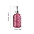 thumbnail image 3 of 450ML Textured Glass Lotion Dispenser, Large 450ML Glass Lotion Dispenser, Press Cosmetic Jar, Elegant Container for Bathroom Hand Soap Kitchen Liquid Refill, 3 of 6