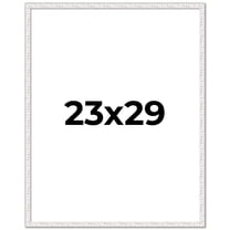 23x29 Frame White Real Wood Picture Frame Width 0.75 inches | Interior Frame Depth 0.5 inches |