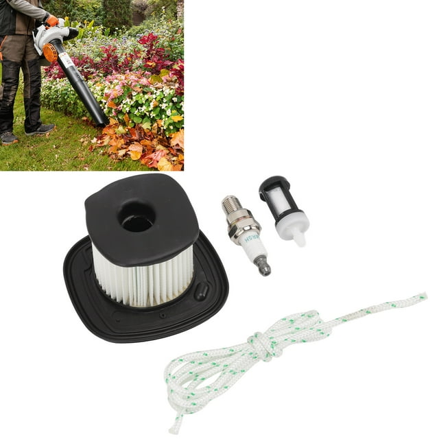 Blower Fuel Filter, Spark Plug Wide Compatibility Blower Air Filter for BG86Z BG86CEZ