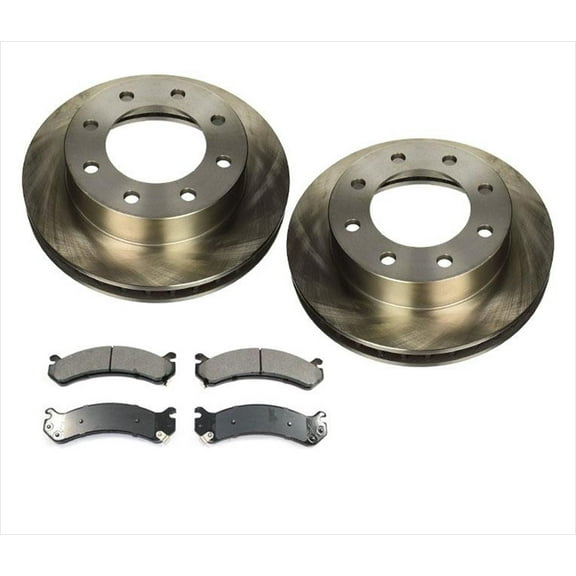 Fits For 99-2004 Silverado 2500 00-13 XL 2500 Front Brake Rotors & Ceramic Pads