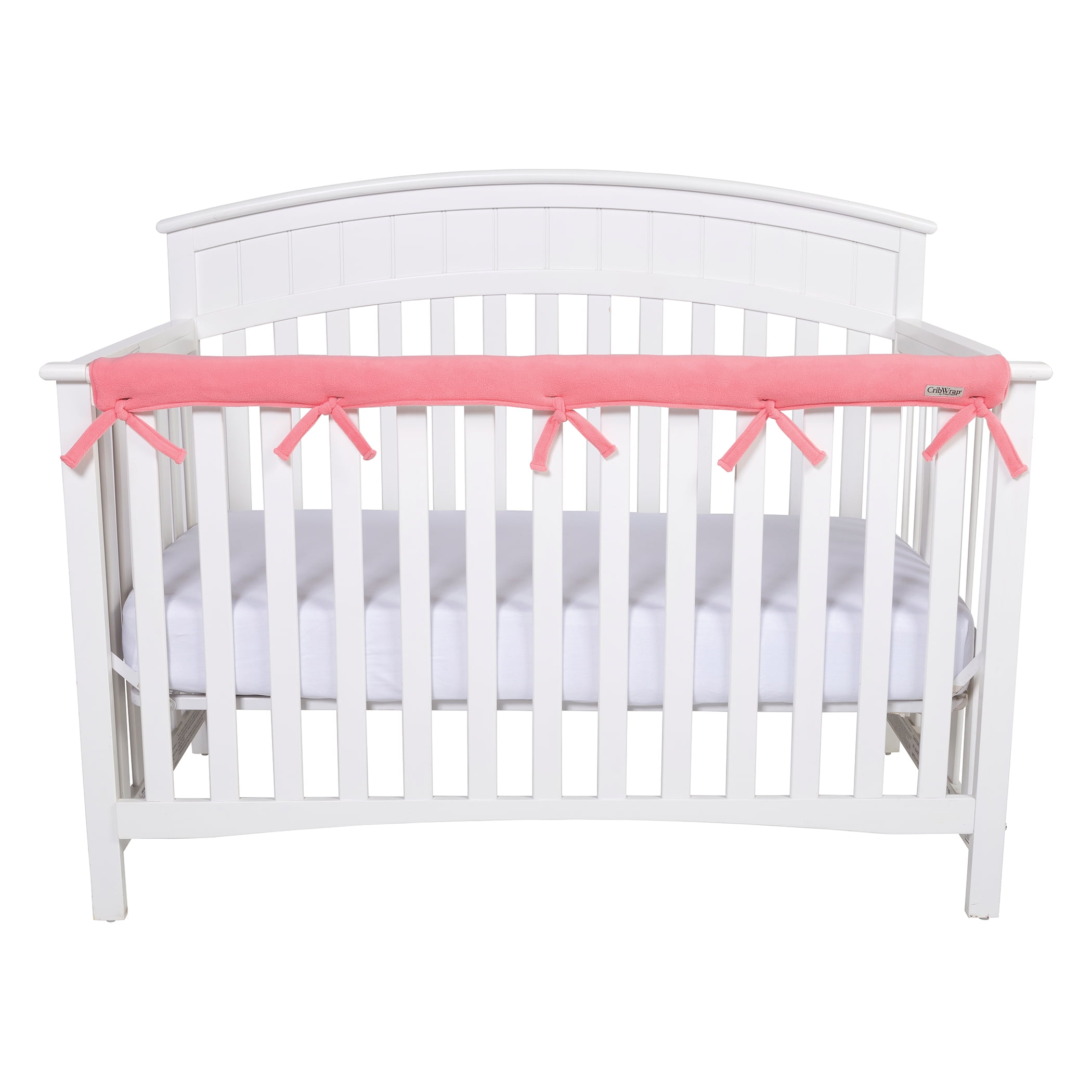 Grey Damask 100 Cotton Padded Crib Rail Teething Guard By The