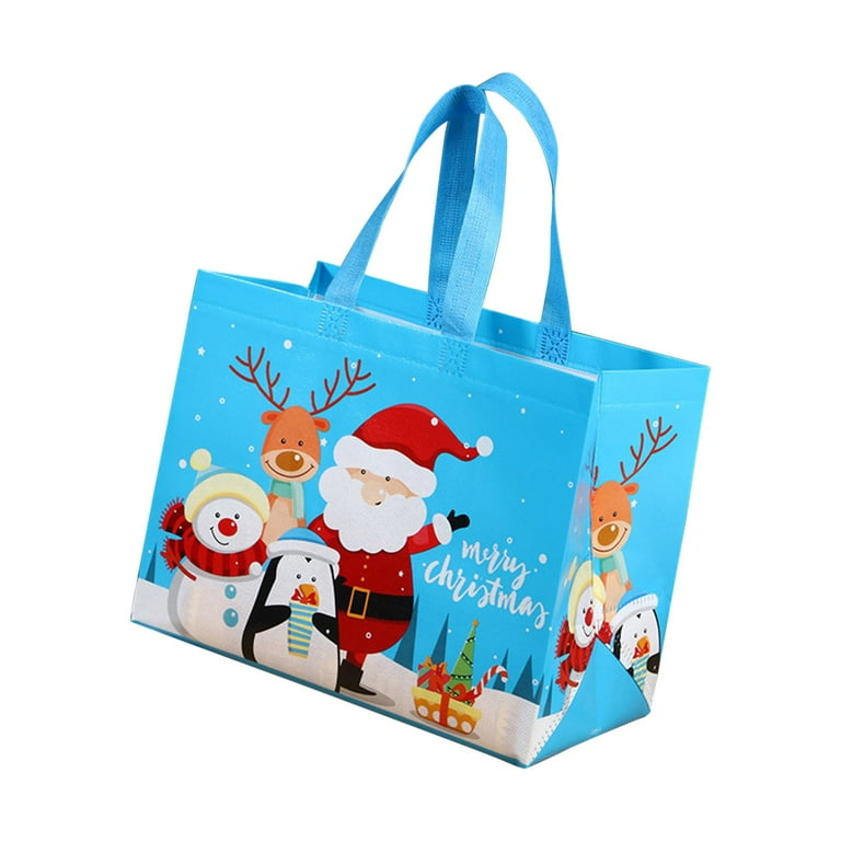 Walmart Deals Fall Decoration Event Party Christmas Tote Bags with Handles Bagmultifunctional Christmas Bags for Gifts Wrapping Shopping Party