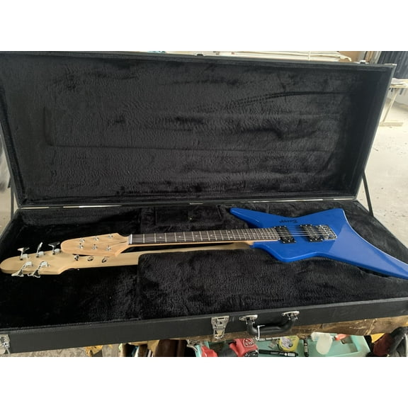 Hard Case for 4 String Bass/ 6 String Busuyi Guitar Double Neck Star