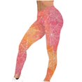 thumbnail image 4 of VBTAPA Halloween Leggings for Women Spider Web Printed High Waist Ankle Length Yoga Pants Novelty Holiday Tights Buttery Soft Casual Milk Silk Legging Back to School Clearance Sales Orange L, 4 of 7